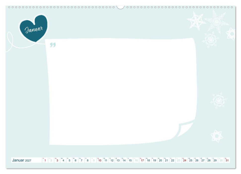 12 x Liebeserklärung - Bastelkalender (CALVENDO Wandkalender 2027)
