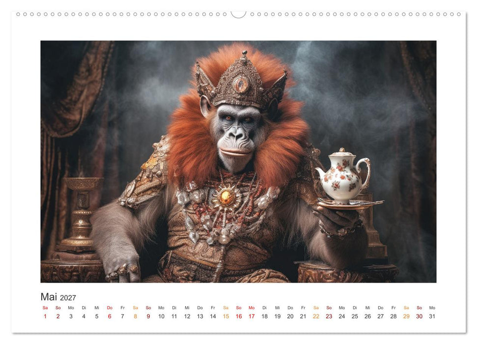 Tierisch - Königlich (CALVENDO Wandkalender 2027)