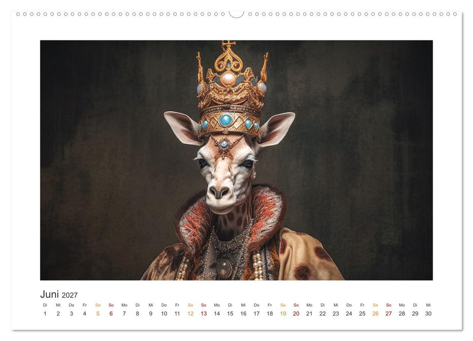 Tierisch - Königlich (CALVENDO Wandkalender 2027)