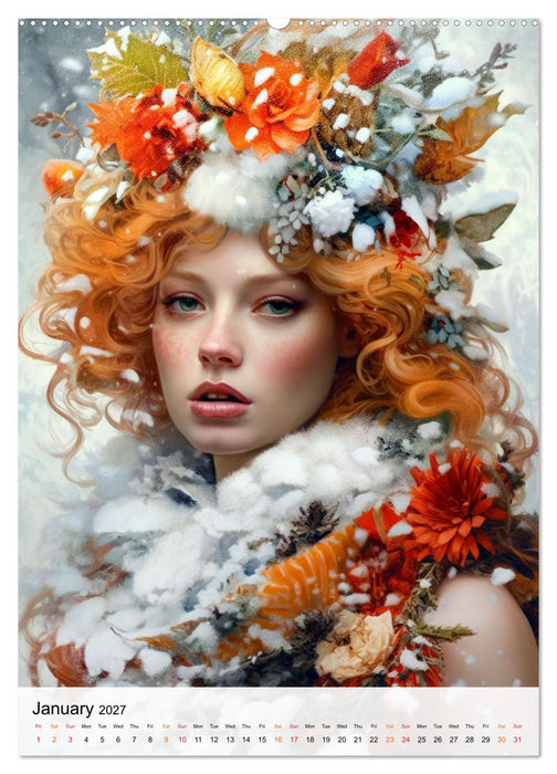 Flourishing Femmes (CALVENDO Monthly Calendar 2027)