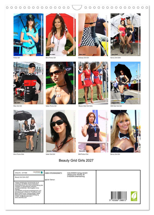 Beauty Grid Girls 2027 (CALVENDO Wandkalender 2027)