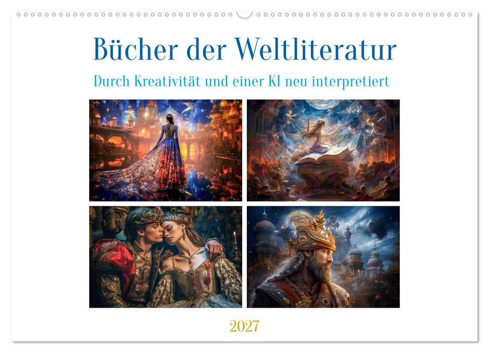Bücher der Weltliteratur (CALVENDO Wandkalender 2027)