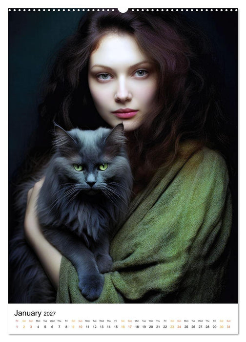 Purrrfect Companions (CALVENDO Monthly Calendar 2027)