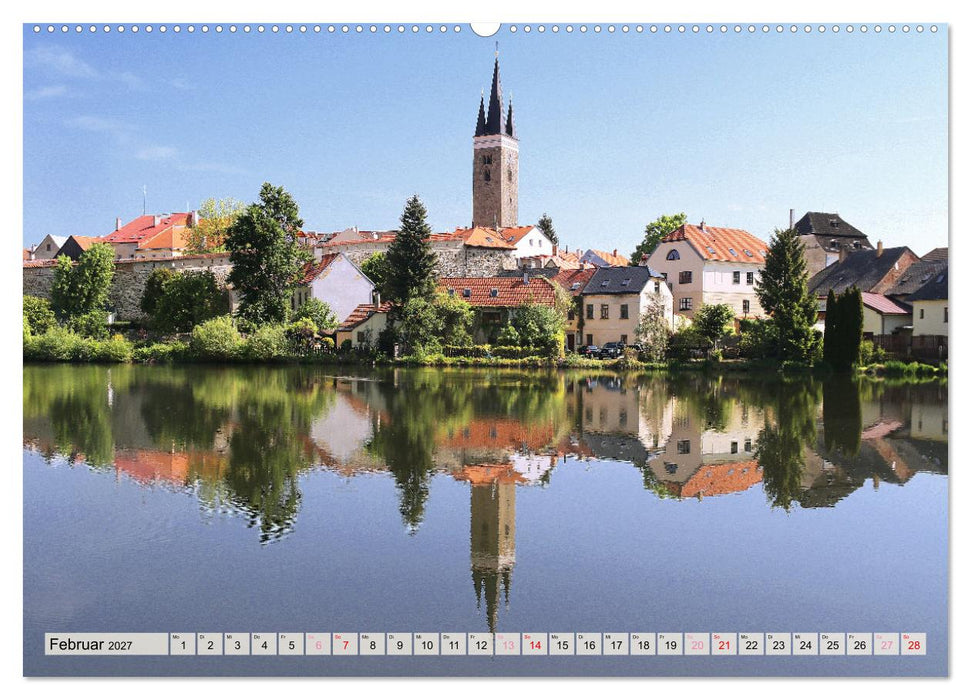 Bezauberndes Telc in Tschechien (CALVENDO Wandkalender 2027)