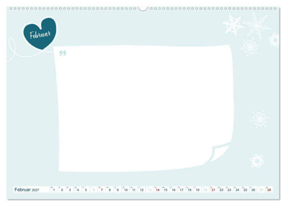 12 x Liebeserklärung - Bastelkalender (CALVENDO Premium Wandkalender 2027)