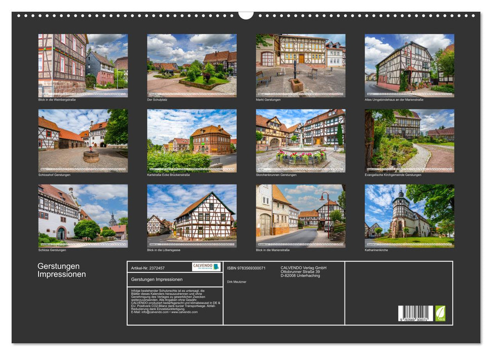 Gerstungen Impressionen (CALVENDO Wandkalender 2027)