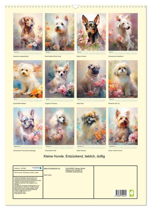 Kleine Hunde. Entzückend, lieblich, duftig (CALVENDO Wandkalender 2027)