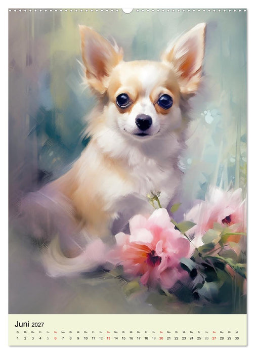 Kleine Hunde. Entzückend, lieblich, duftig (CALVENDO Premium Wandkalender 2027)