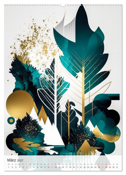 Modern und abstrakt (CALVENDO Premium Wandkalender 2027)