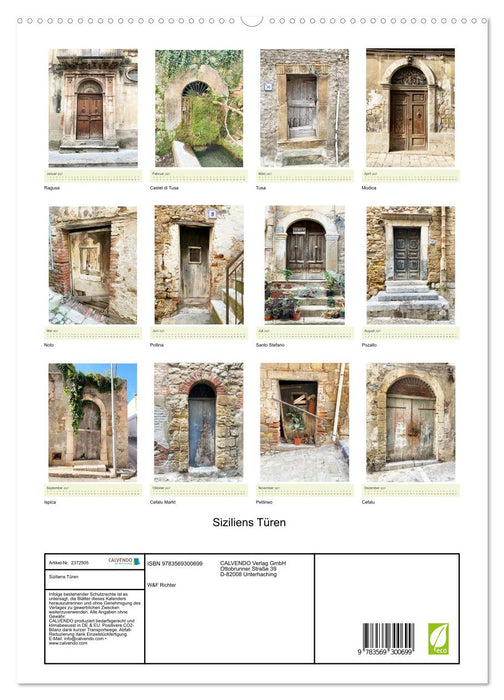 Siziliens Türen (CALVENDO Premium Wandkalender 2027)