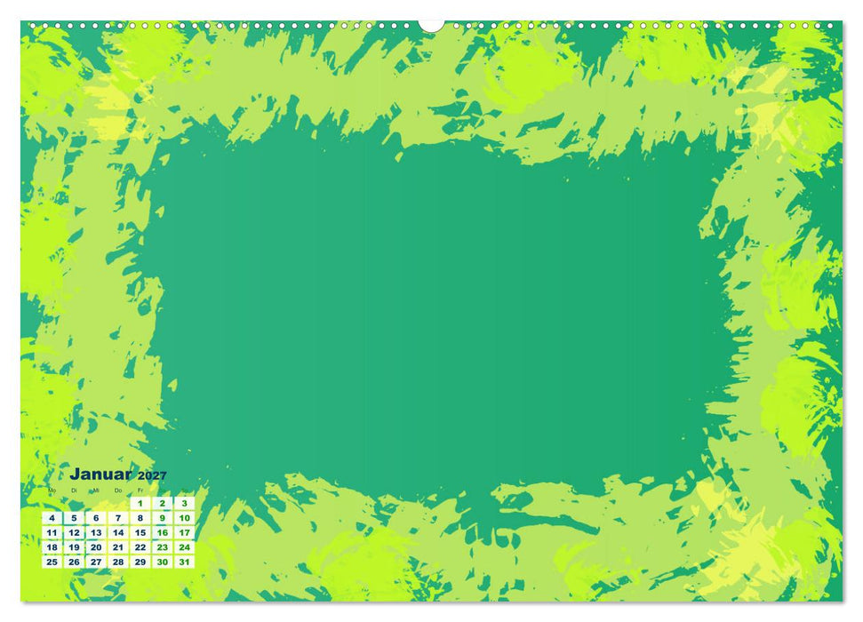 Abstrakt bunte Bilderrahmen (CALVENDO Premium Wandkalender 2027)