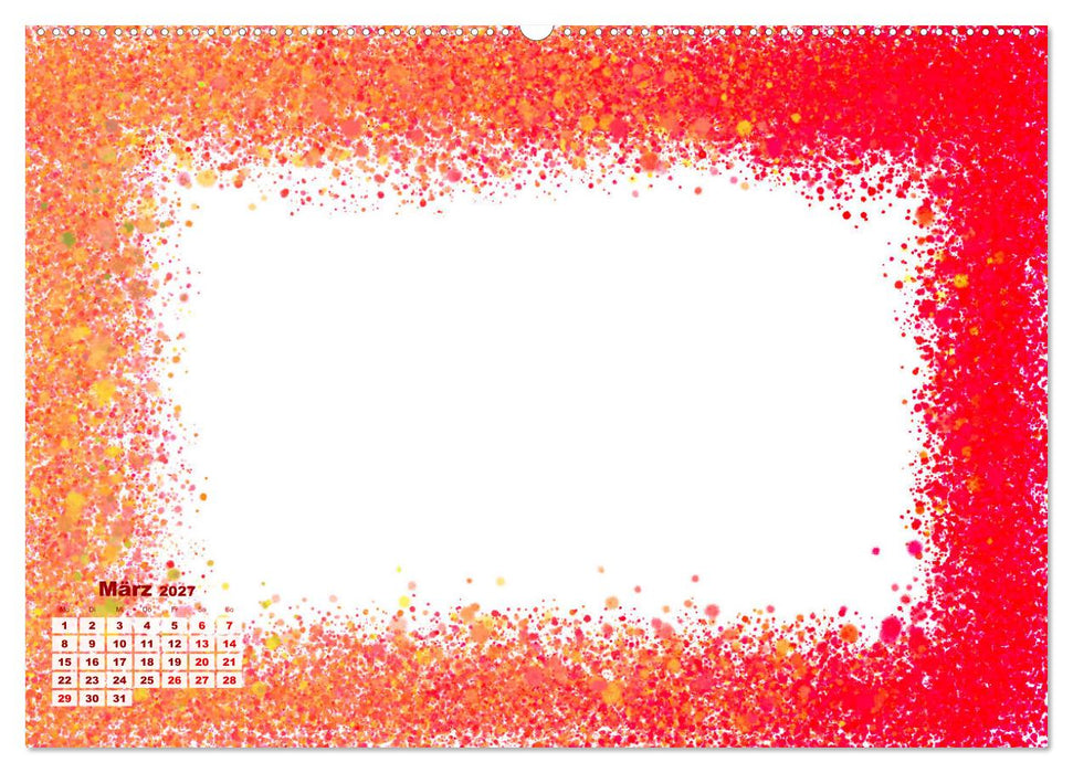Abstrakt bunte Bilderrahmen (CALVENDO Premium Wandkalender 2027)