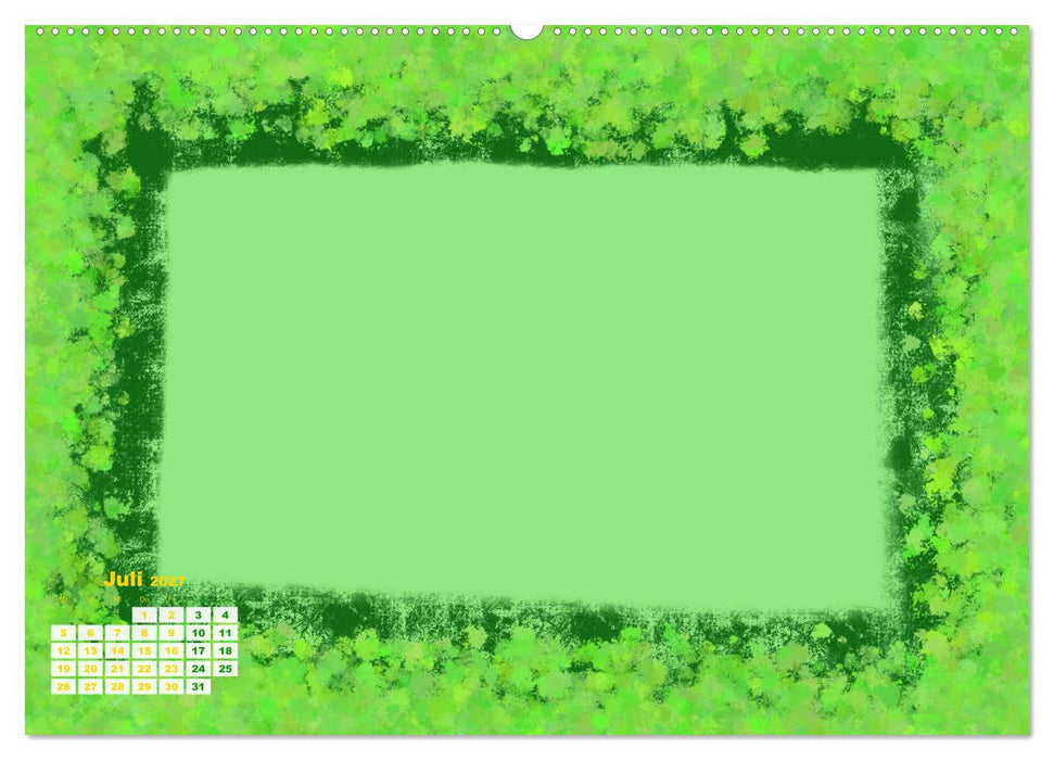 Abstrakt bunte Bilderrahmen (CALVENDO Premium Wandkalender 2027)