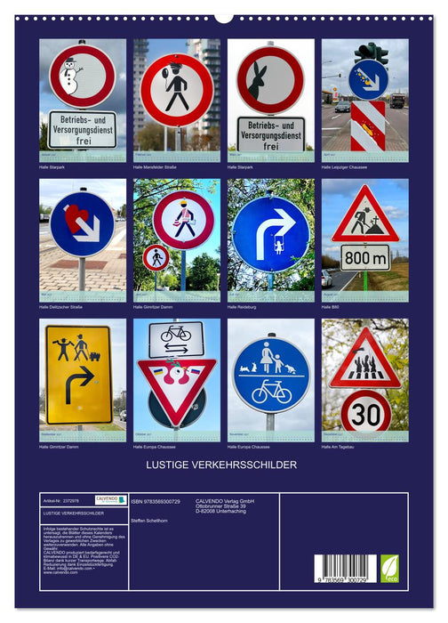 LUSTIGE VERKEHRSSCHILDER (CALVENDO Premium Wandkalender 2027)