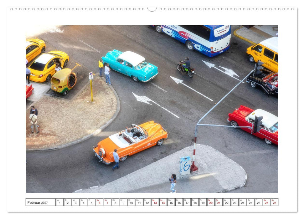 Amerikanische Legenden, unterwegs auf Kubas Straßen (CALVENDO Premium Wandkalender 2027)