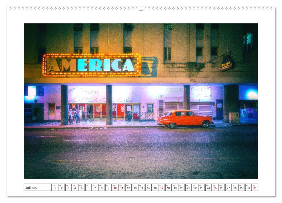 Amerikanische Legenden, unterwegs auf Kubas Straßen (CALVENDO Premium Wandkalender 2027)