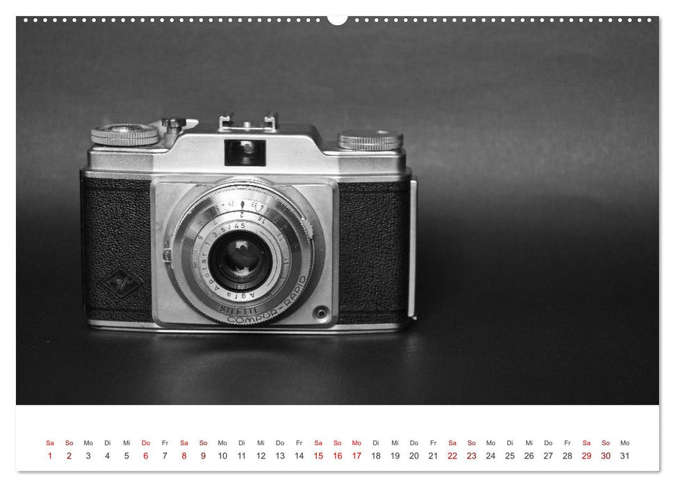 Alte Fotokameras - Kameras von Agfa der Jahre 1928 bis 1980 (CALVENDO Premium Wandkalender 2027)