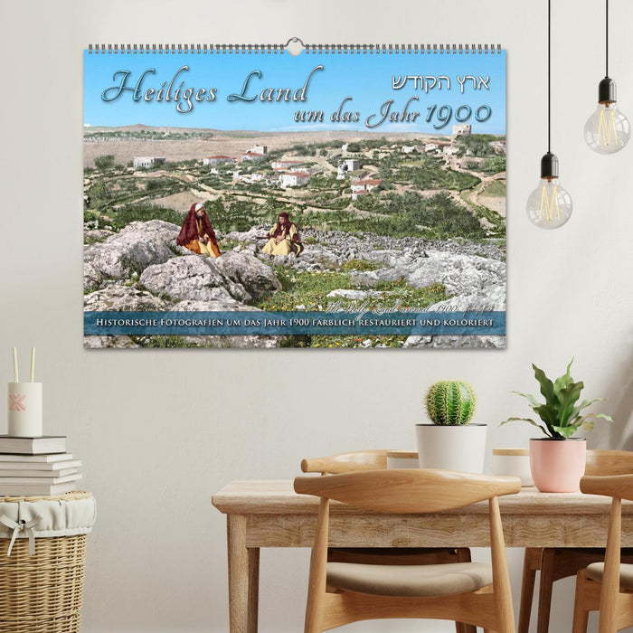 Heiliges Land um das Jahr 1900 - Fotos neu restauriert und koloriert (CALVENDO Wandkalender 2027)