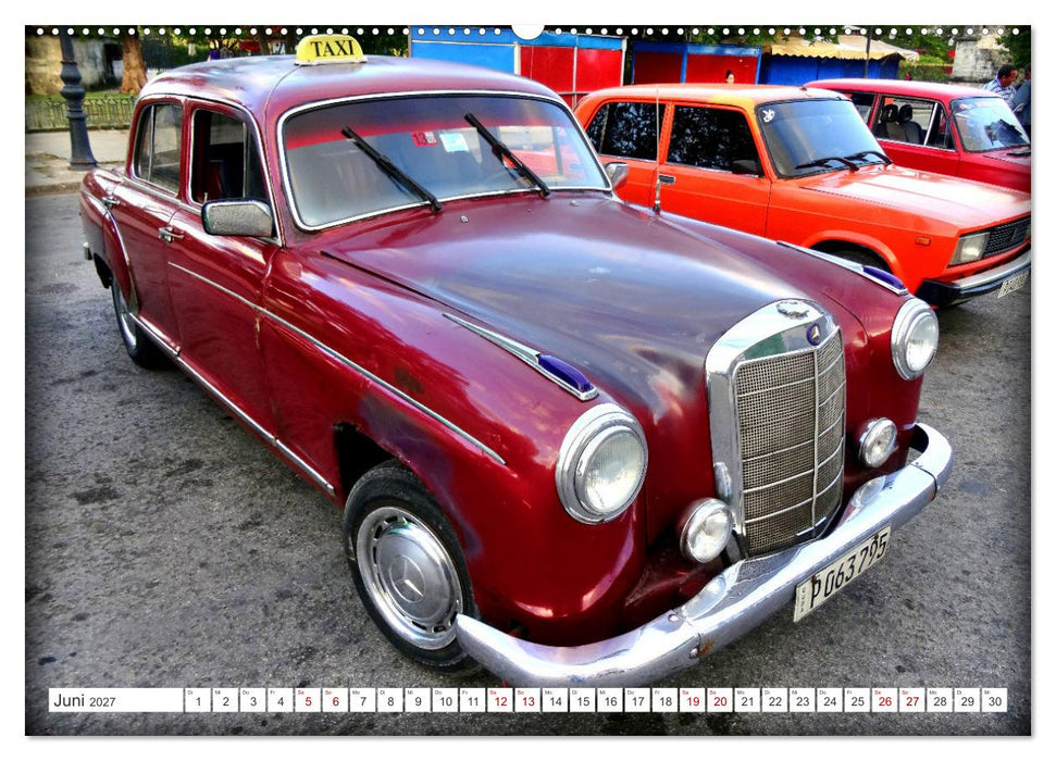 Best of Ponton - Der Klassiker von Mercedes-Benz in Kuba (CALVENDO Wandkalender 2027)