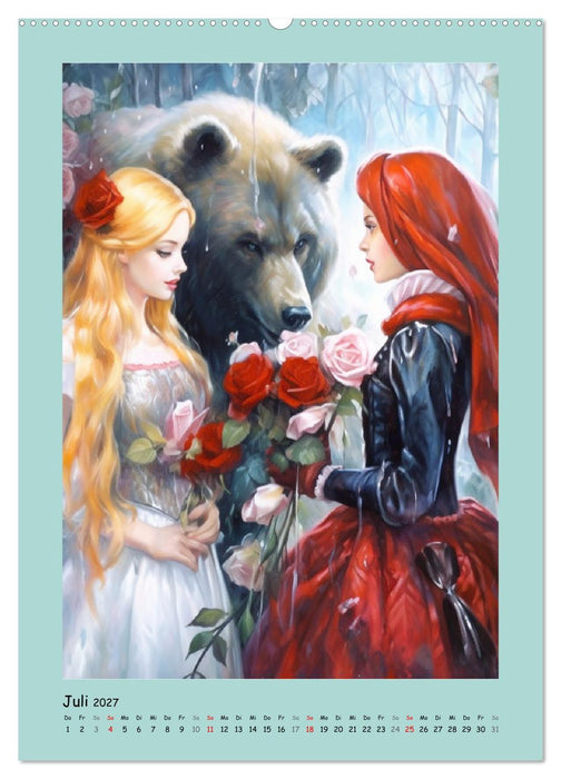 Zauberhafte Märchenillustrationen im Romantik-Stil (CALVENDO Premium Wandkalender 2027)