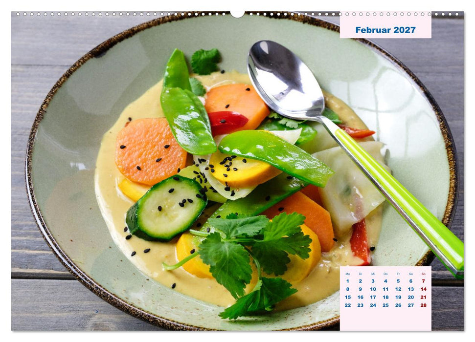 Küchenkalender Vegetarisch für Genießer 2027 (CALVENDO Wandkalender 2027)