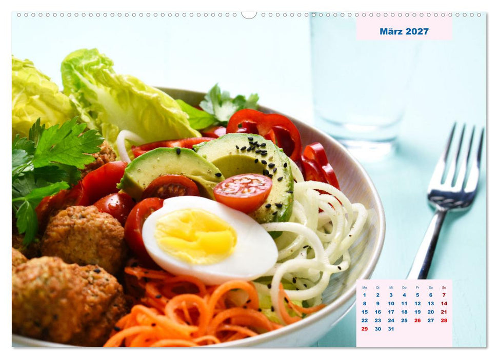 Küchenkalender Vegetarisch für Genießer 2027 (CALVENDO Wandkalender 2027)
