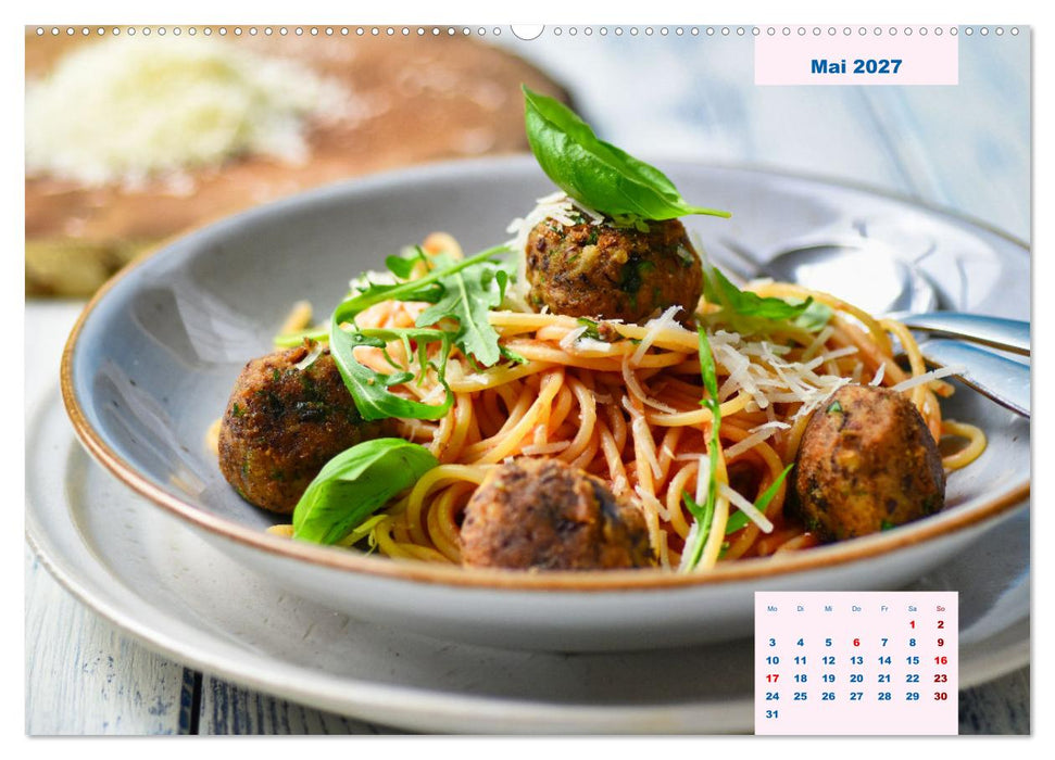 Küchenkalender Vegetarisch für Genießer 2027 (CALVENDO Wandkalender 2027)