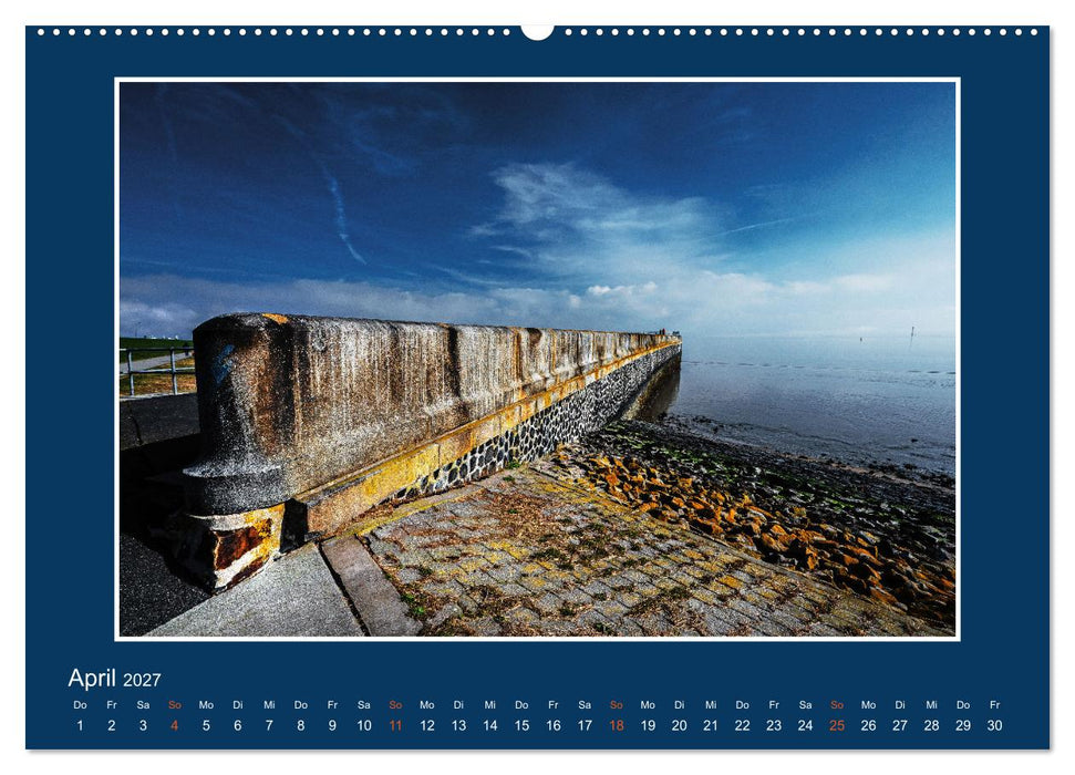 Ins Blaue.Variationen einer besonderen Farbe in norddeutscher Landschaft. (CALVENDO Premium Wandkalender 2027)