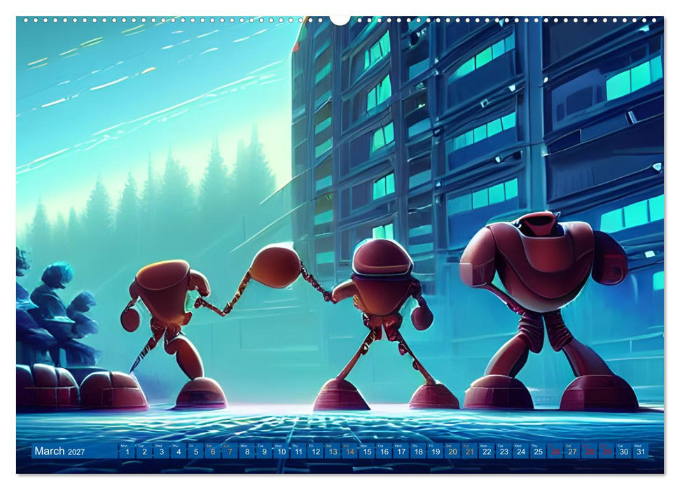 Robots (CALVENDO Monthly Calendar 2027)