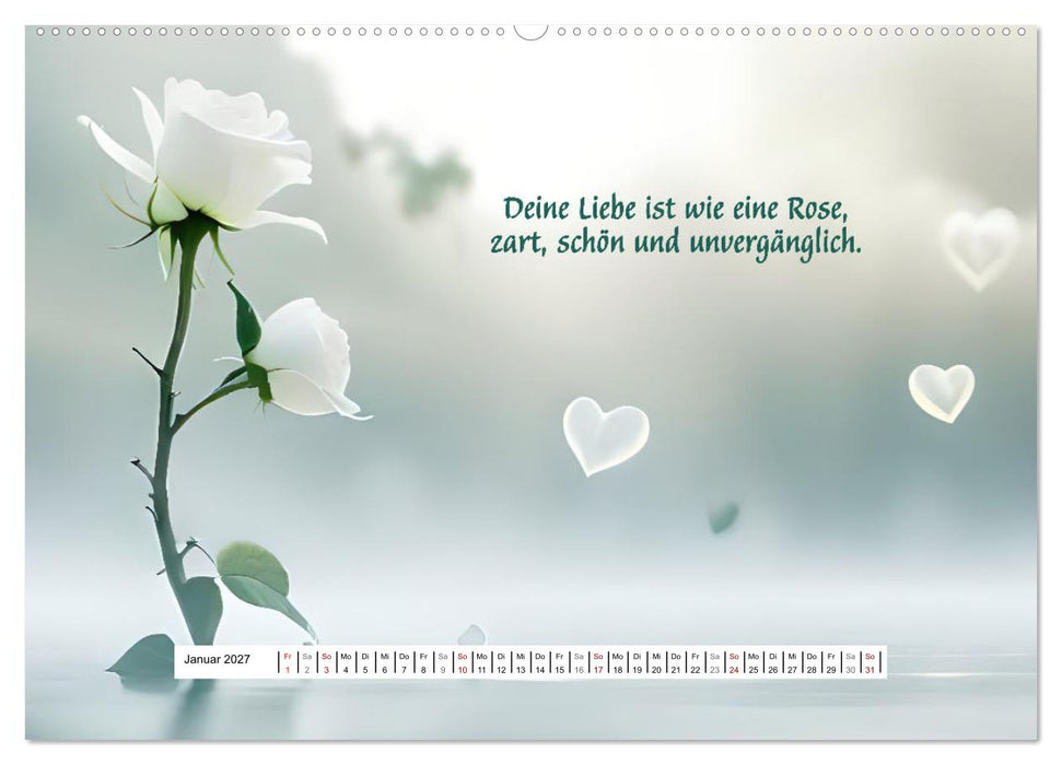 Ein Jahr voller Liebe (CALVENDO Wandkalender 2027)
