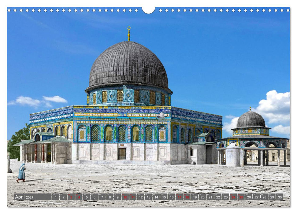 Altes Jerusalem um das Jahr 1900 - Fotos neu restauriert und koloriert (CALVENDO Wandkalender 2027)