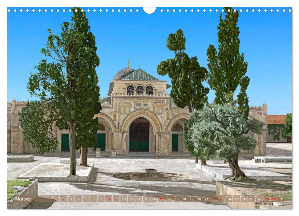 Altes Jerusalem um das Jahr 1900 - Fotos neu restauriert und koloriert (CALVENDO Wandkalender 2027)