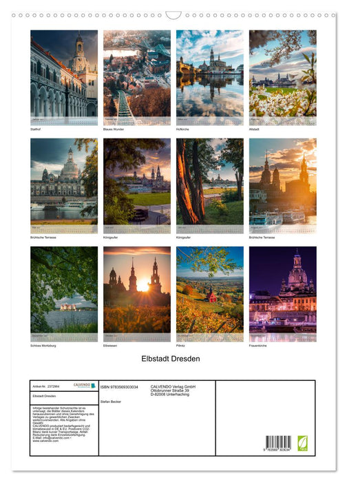 Elbstadt Dresden (CALVENDO Wandkalender 2027)