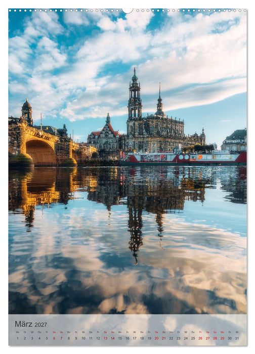 Elbstadt Dresden (CALVENDO Wandkalender 2027)