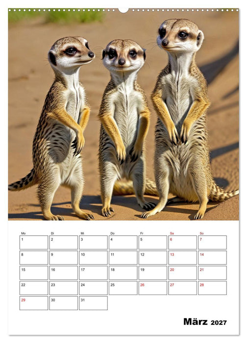 Mit Tieren hinein in das neue Jahr (CALVENDO Wandkalender 2027)