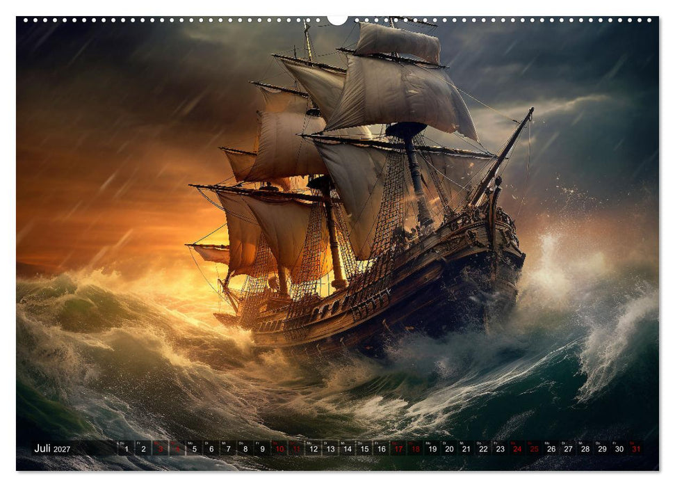 Stürme, Wellen und Piraten (CALVENDO Premium Wandkalender 2027)