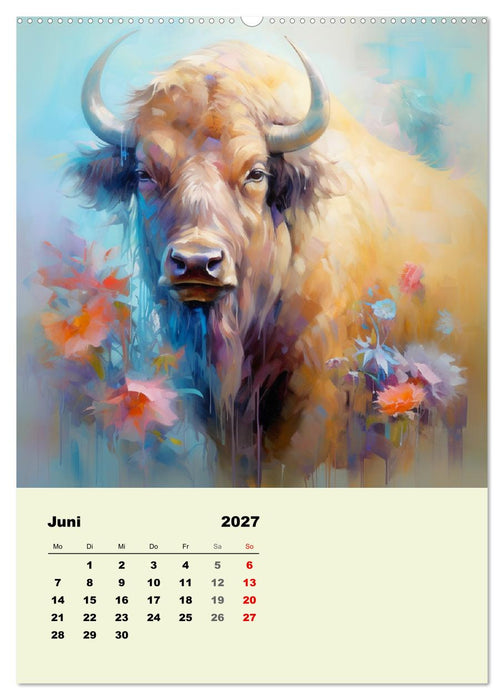 Krafttiere als spirituelle Begleiter (CALVENDO Wandkalender 2027)