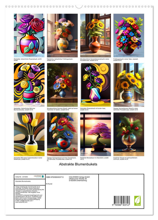 Abstrakte Blumenbukets (CALVENDO Premium Wandkalender 2027)