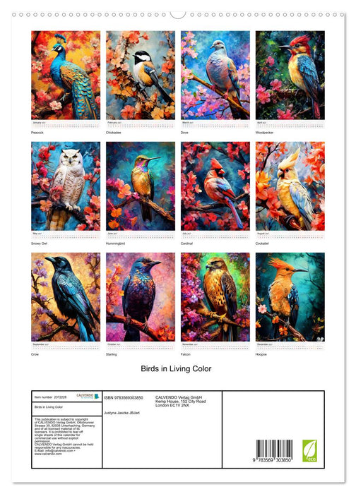 Birds in Living Color (CALVENDO Premium-Calendar 2027)
