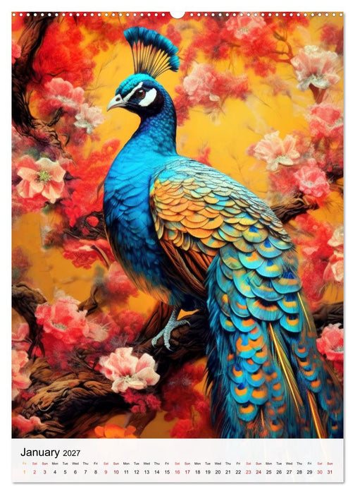 Birds in Living Color (CALVENDO Premium-Calendar 2027)