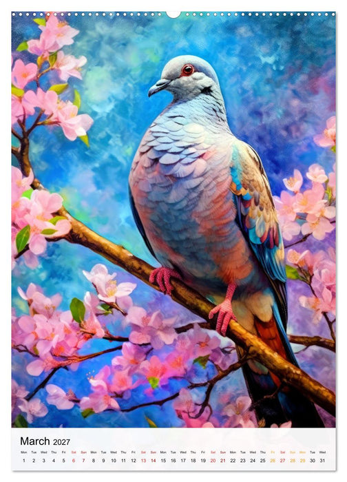 Birds in Living Color (CALVENDO Premium-Calendar 2027)