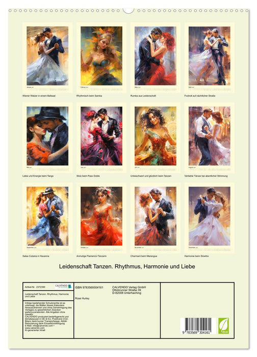 Leidenschaft Tanzen. Rhythmus, Harmonie und Liebe (CALVENDO Premium Wandkalender 2027)