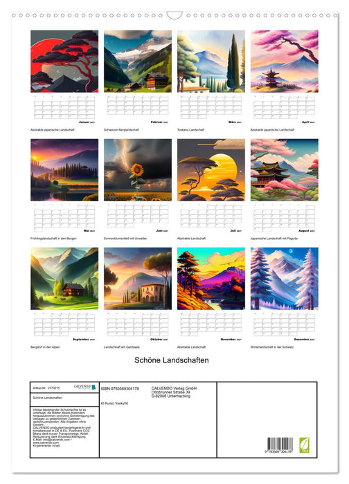 Schöne Landschaften (CALVENDO Wandkalender 2027)