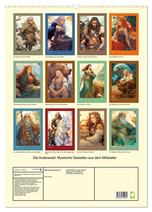 Die Anderswelt. Mystische Gestalten aus dem Mittelalter (CALVENDO Wandkalender 2027)