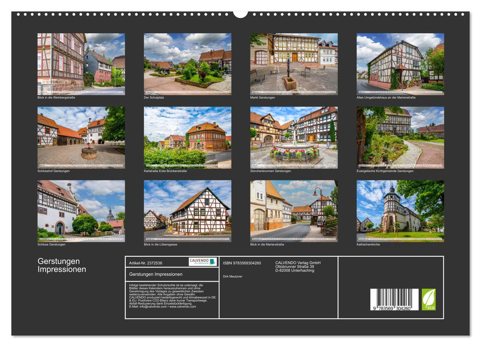 Gerstungen Impressionen (CALVENDO Premium Wandkalender 2027)