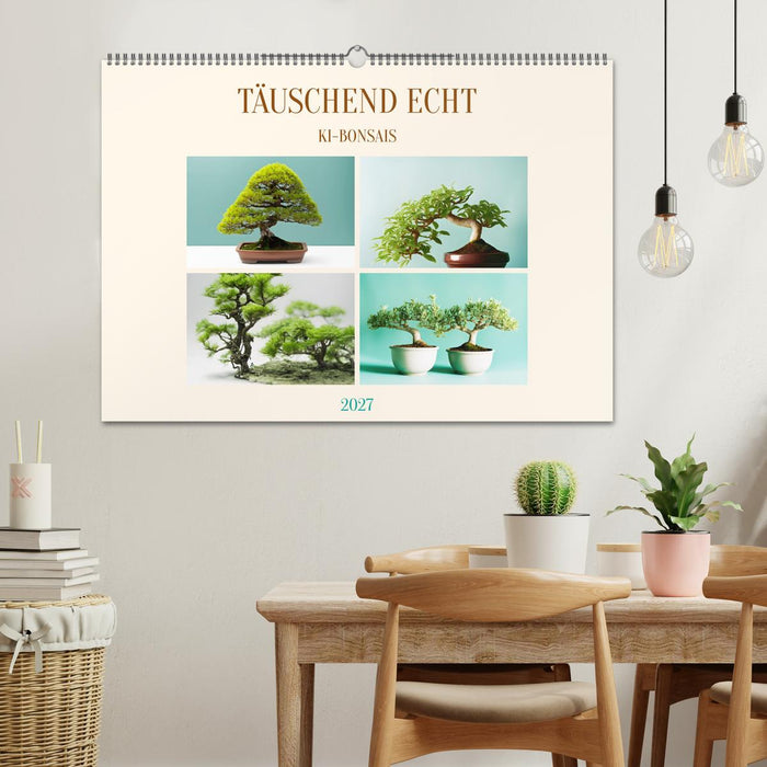 Täuschend echt KI-Bonsais (CALVENDO Wandkalender 2027)
