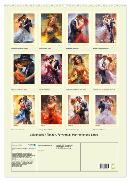 Leidenschaft Tanzen. Rhythmus, Harmonie und Liebe (CALVENDO Wandkalender 2027)