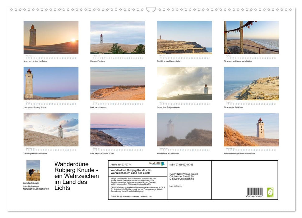 Wanderdüne Rubjerg Knude - ein Wahrzeichen im Land des Lichts (CALVENDO Wandkalender 2027)