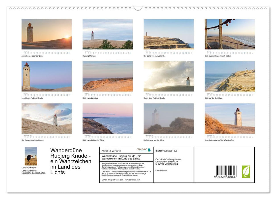 Wanderdüne Rubjerg Knude - ein Wahrzeichen im Land des Lichts (CALVENDO Premium Wandkalender 2027)