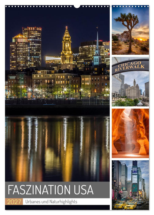 FASZINATION USA Urbanes und Naturhighlights (CALVENDO Wandkalender 2027)